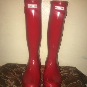 Red Hunter Boots